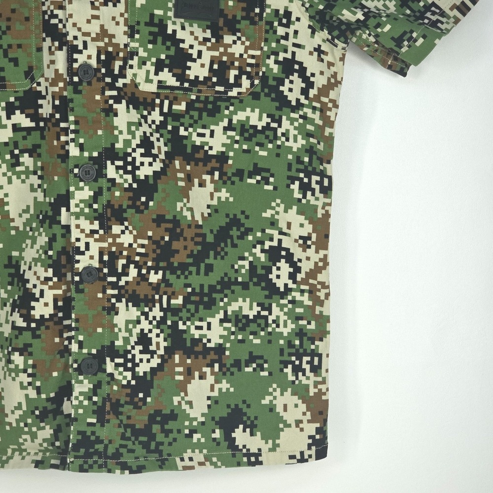 Snoop Dogg Supply Digital Camouflage Button Up Shirt Men Medium Urban Streetwear - Picture 5 of 15